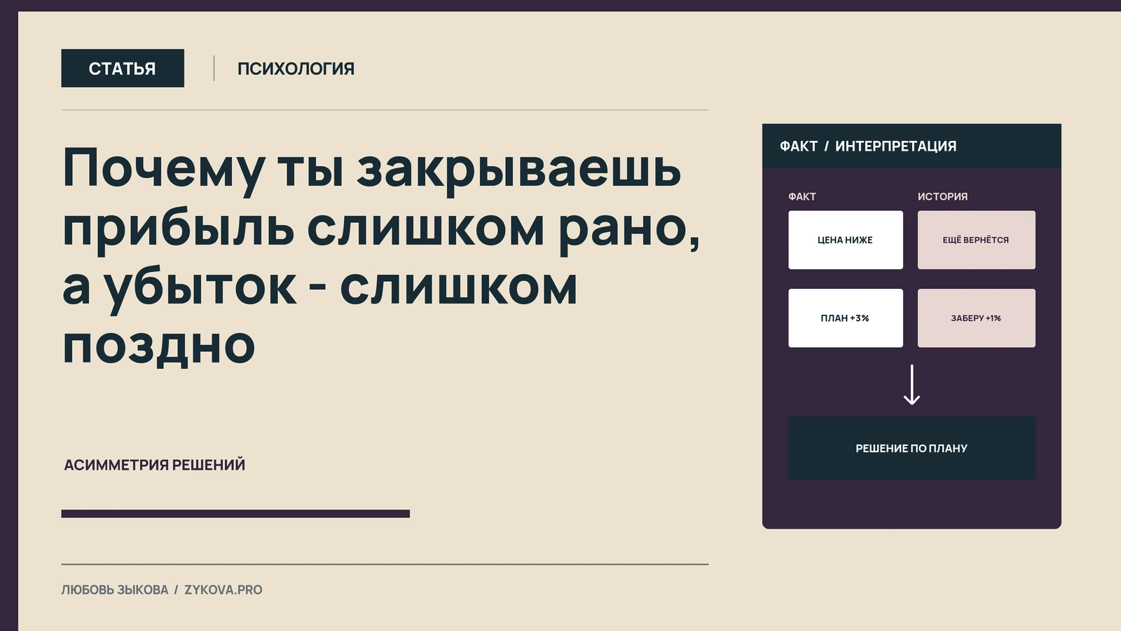Почему прибыль забираем слишком рано